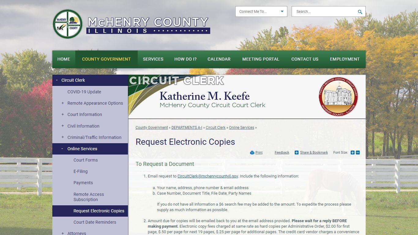 Request Electronic Copies | McHenry County, IL